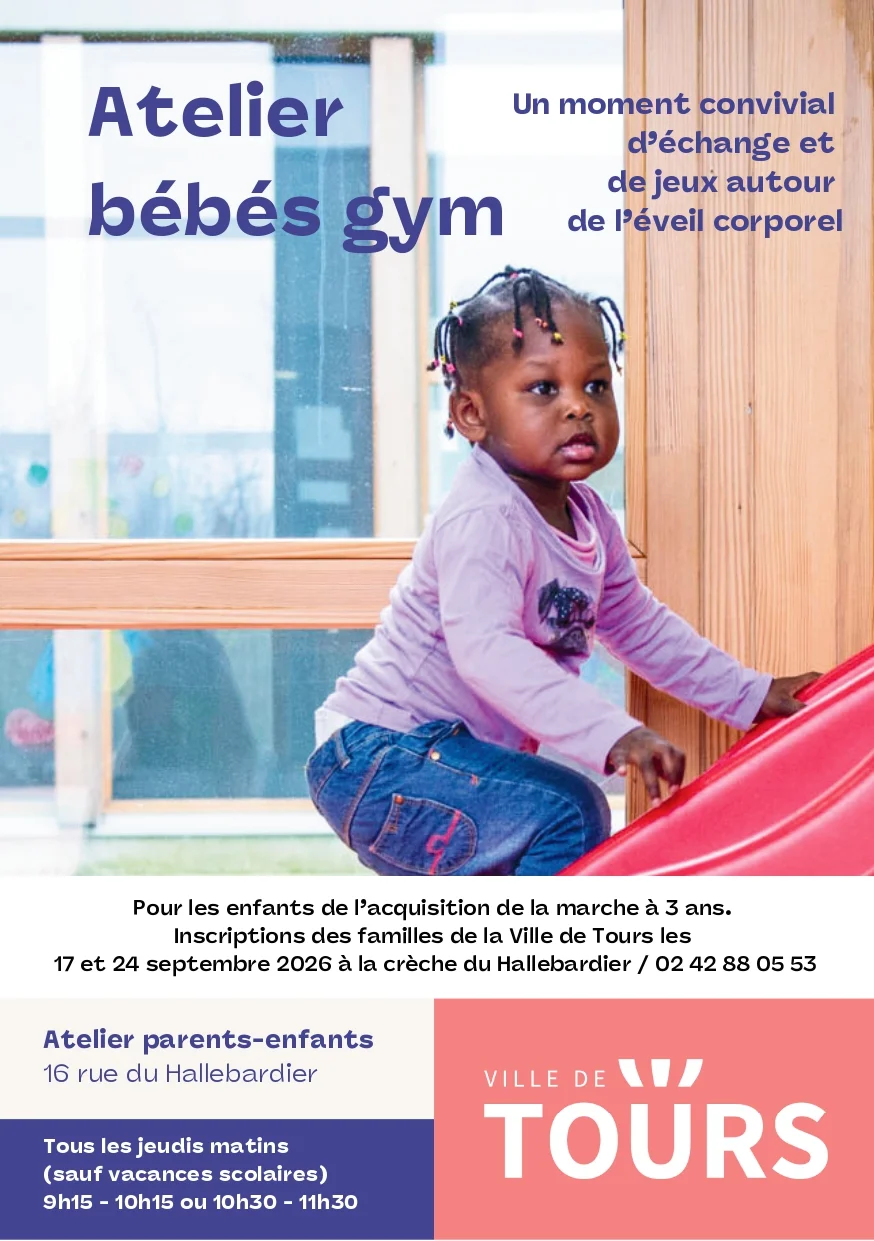 Bébé Gym pour les bébés à Tours 0-3 ans Ville de Tours